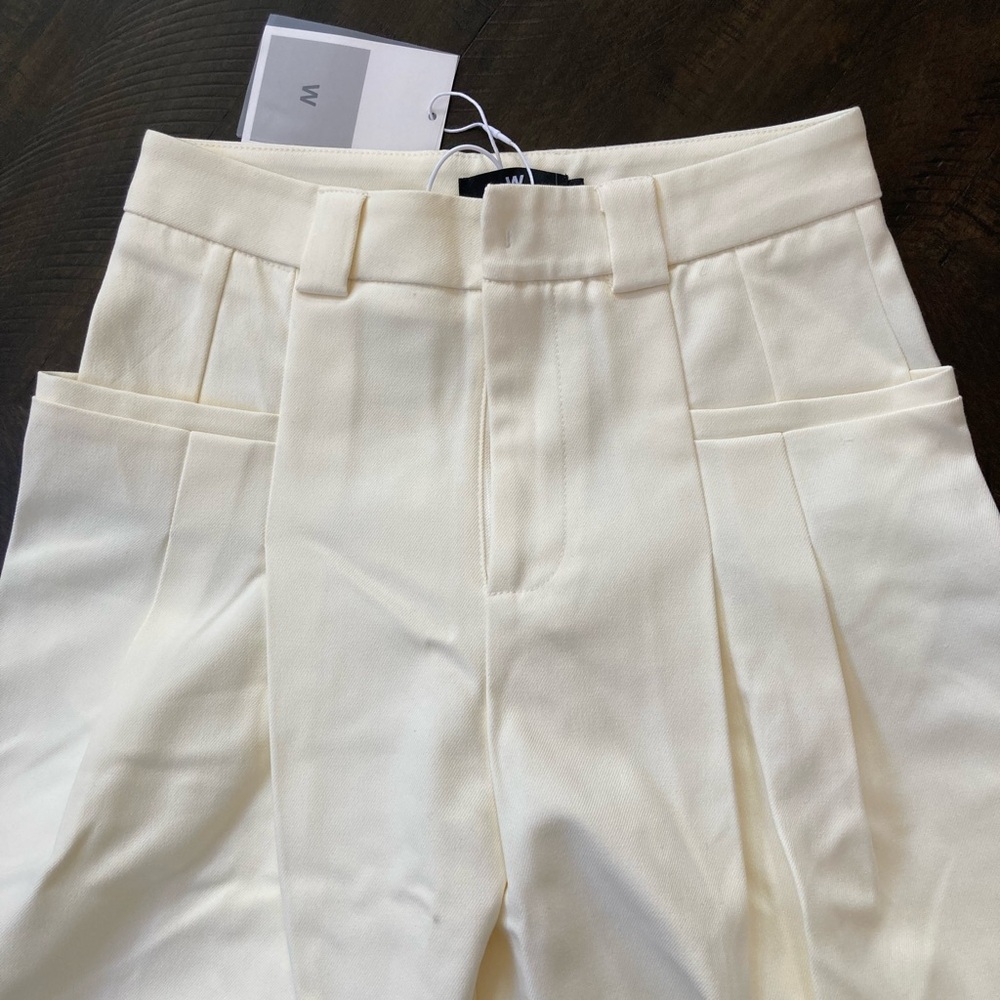 Elegant Cream Women's Pants